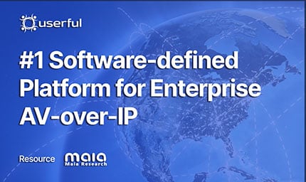 La piattaforma software-defined numero uno per l'AV-Over IP aziendale