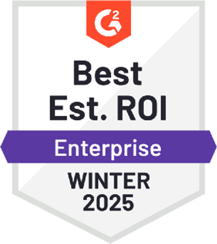 G2 Best ROI Enterpriser Inverno 2025